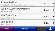 . wskazówka: Dotknij lub aby zobaczyć więcej opcji. Podręcznik użytkownika GPSMAP 620 2. Wybierz kategorię. 4. Wybierz cel.