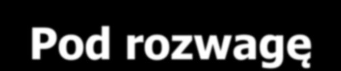 Pod rozwagę Czy budowa zestawu kompetencji zgodnych z KRK nie powinna wskazywać zawodów/ grup zawodów, do których przygotowuje się absolwenta? W całości, w części?