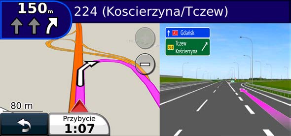 Dotknij Pokaż mapę, aby wyświetlić całą trasę na mapie.