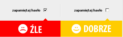 używamy danych osobowych (daty urodzin, peselu lub numeru telefonu) jako haseł do poczty elektronicznej, pinu czy hasła do kont bankowych; zapamiętujemy hasła w przeglądarkach lub portalach;