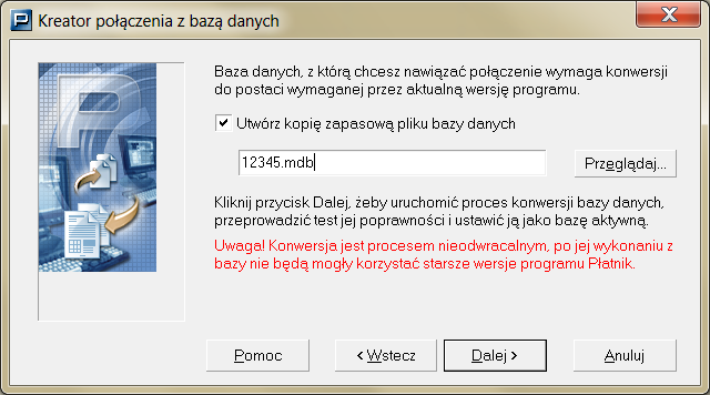 Jeśli wcześniej użytkownik korzystał z programu PŁATNIK w WERSJI 8.01.001A i chce, aby program ins