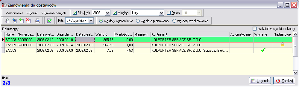 Dodatkowo pliki zamówień są chronione przy wykorzystaniu sumy kontrolnej, która jest sprawdzana przez program w trakcie importu pliku do systemu.