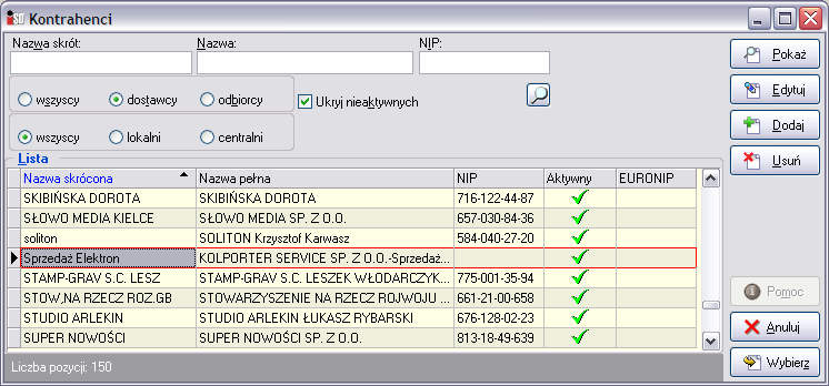 Jeżeli użytkownik odpowie twierdząco zostanie wyczyszczona list etykiet do wydruku. Jeżeli zostanie wybrany przycisk Nie, program pozwoli wydrukować etykietki jeszcze raz. 19.