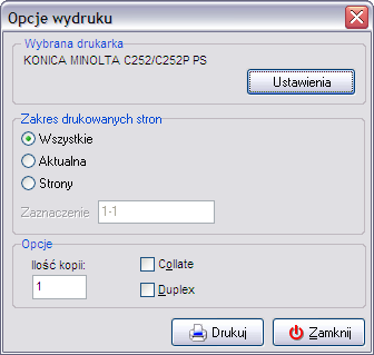 Jeżeli elektroniczny obieg dokumentów nie jest włączony, po zatwierdzeniu tworzonego dokumentu pojawia się okienko z jego podglądem.