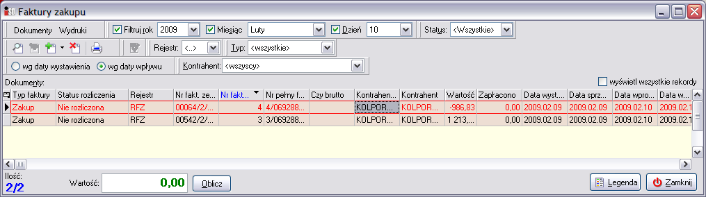 Po skorygowaniu zmiany należy zatwierdzić przyciskiem OK. Na fakturze ta pozycja będzie pomniejszona, natomiast zwracany towar zwiększy stan magazynowy w programie.