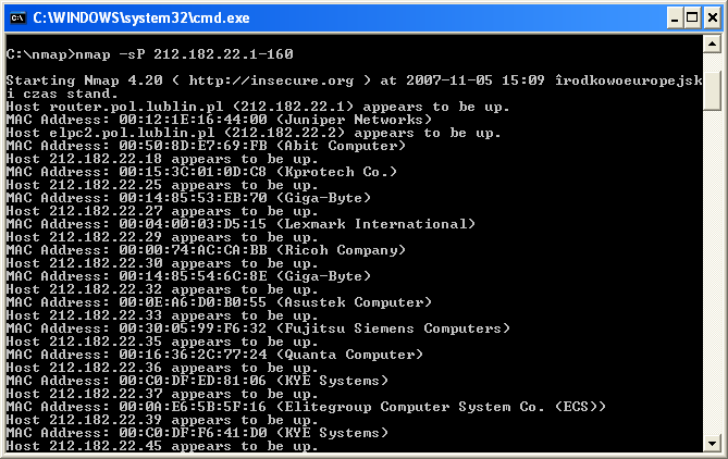 TCP Specyfikacja protokołu TCP/IP nie przewiduje wszystkiego; Są parametry charakterystyczne dla konkretnego systemu (wartości domyślne); Badając te parametry czyli analizując zachowania