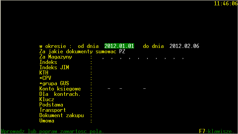 8.11. WARTOŚD ZAKUPÓW WG KM W GRUPIE SWW Zestawienie Zakupów w określonej grupie