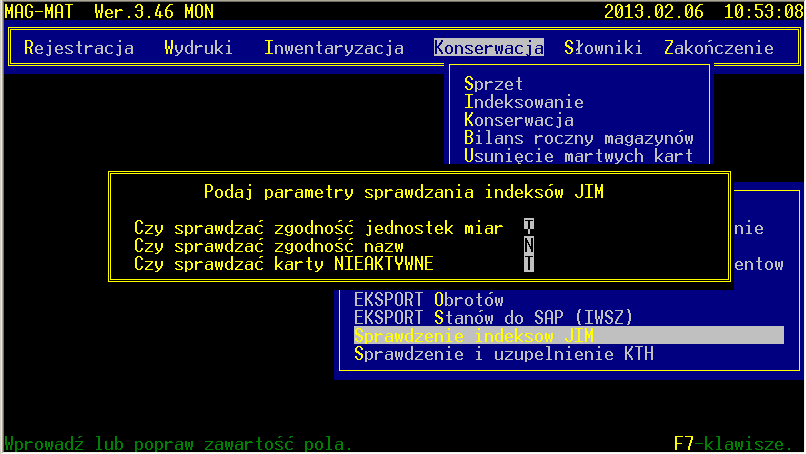 stałych możemy wykorzystad dowolne archiwum (np. z przed miesiąca), ponieważ zadanie to nie nadpisuje danych a jedynie dane stałe. 10.