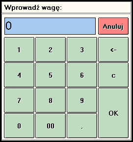 3.8. Zamawianie artykułów na wagę W systemie NextPOS istnieje możliwość definiowania produktów, które są sprzedawane na wagę. Dzięki temu można sprzedawać np. stek z grilla według jego wagi.