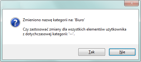 CADprofi Architectural: Meble, wyposażenie, przepusty Zmiana nazwy elementu Początkowo każdy skopiowany element otrzymuje domyślną nazwę obiektu pierwotnego.