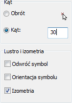 CADprofi HVAC & Piping: Praca z symbolami ogólne zasady Odwróć symbol umożliwia wstawienie symbolu odwrotnego, tj. skierowanego w przeciwnym kierunku.