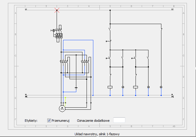 CADprofi Electrical: Szablony schematów Szablony schematów Polecenie Szablony schematów pozwala wstawiać do projektu predefiniowane linie potencjałów oraz linie obwodów, które służą do szybkiego