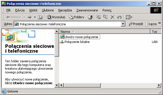 Większość użytkowników systemów Windows 95, 98 i Windows ME powinna w tym miejscu zobaczyć okno właściwości sieci.