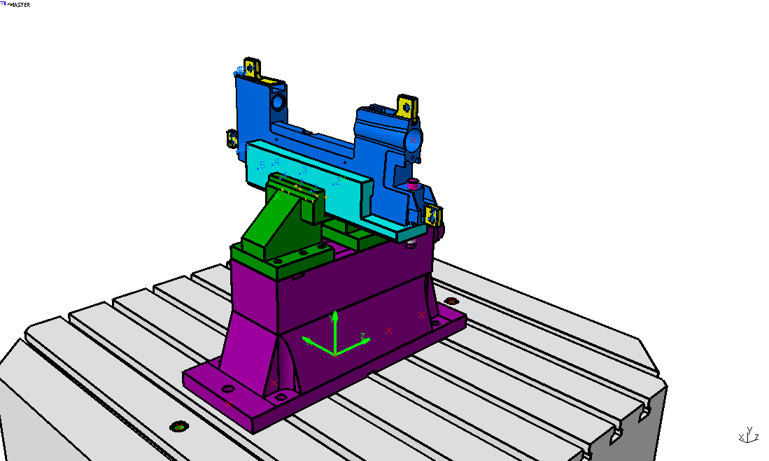 Third operation Special designed jaws.