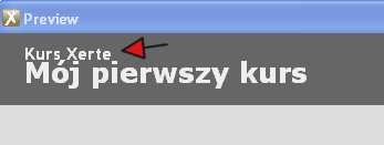 titlefont krój czcionki dla tytułu kursu (znajduje się tuż nad tytułem każdej strony) titlesize rozmiar czcionki dla tytułu (np.