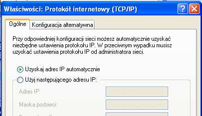 DHCP Konfiguracja klienta