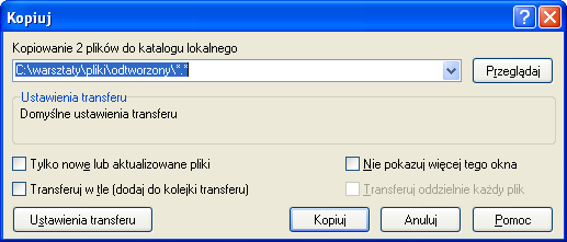 Slajd 31 WinSCP Pobieranie