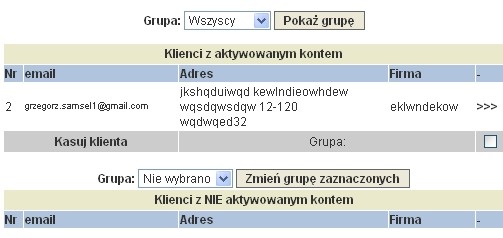 2.5 Klienci W tej grupie zakładek znajdują się funkcje, pozwalające zarządzać bazą naszych klientów oraz funkcjonalności związanych z nimi.