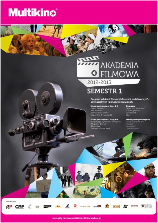 REALIZACJE Akademia Filmowa Multikino to projekt skierowany do szkół podstawowych, gimnazjalnych i ponadgimnazjalnych.