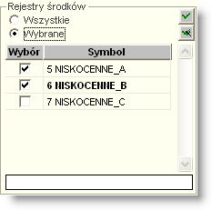 Sposób pracy z programem 4 Obsługa 4 strona Dostępne operacje Wykonanie kontroli wypełnienia danych lokalizacji Operacja umożliwia wykonanie kontroli wypełnienia danych lokalizacji Domyślnie