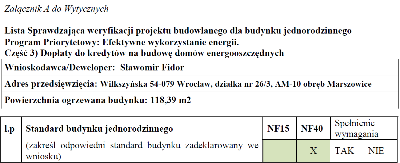 Minimalne wymagania techniczne Podział wymagań technicznych: Ze względu na przeznaczenie budynku mieszkalnego jednorodzinne wielorodzinne Ze względu na standard energetyczny budynku