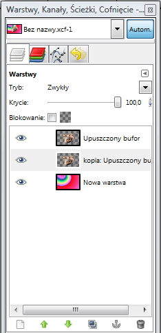 20. Jeszcze drobna kosmetyka wybieramy warstwę kopię klikamy prawym