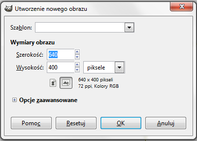 13. Wybieramy nowy dokument program sam
