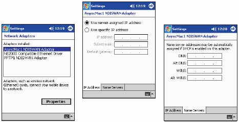 Connections Ustal ustawienia dla połączeń z Internetem i siecią lokalną z opcjami