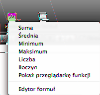 Korzystanie z gotowych, szybkich formuł Użycie szybkiej formuły to łatwy sposób wykonania jednego z podstawowych obliczeń przy użyciu wartości znajdujących się w zaznaczonych sąsiednich komórkach