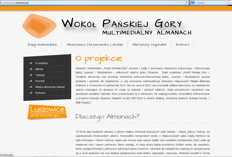 Strona57 Portale informacyjne sołectw redaguje Dział Informacji Regionalnej we współpracy z filiami Miejskiej Biblioteki Publicznej w Chrzanowie.
