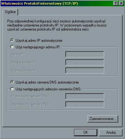 Po pojawieniu się w systemie Windows 2000, nowego interfejsu sieciowego, automatycznie powinno być stworzone nowe połączenie.