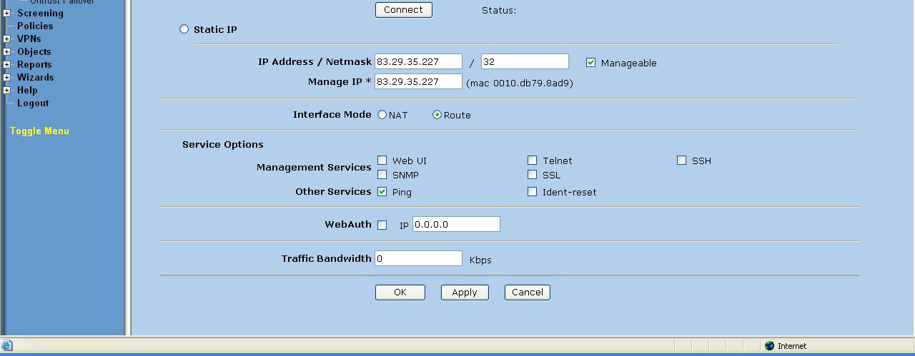 22. Jeżeli przycisk odpowiadający Bind to PPPoA ma nazwę Connect (co występuje w sytuacji kiedy opis w górnej części formatki jest następujący: Interface: adsl1 (IP/Netmask: 0.