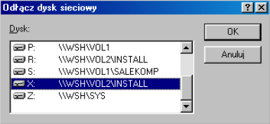 Sieci Komputerowe - Wprowadzenie do INTERNETU 20 Korzystamy wówczas z polecenia Narzędzia>Odłącz dysk sieciowy. 1.