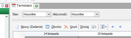 Terminarz Terminarz jest wygodnym widokiem kalendarza przedstawiającego zadania do wykonania obecnie zalogowanego operatora.