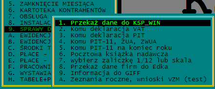 KSP wersja 11.03.009 (standard) Str.161 W opcji rozliczania zaliczek zobaczymy tabelę z wszystkimi zaliczkami zaliczkami. Klawisz ENTER pozwoli nam rozliczyć zaliczkę.