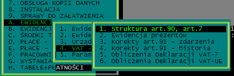 KSP wersja 11.03.009 (standard) Str.43 Struktura sprzedaŝy z art.90. W większości przypadków program posiada wszystkie informacje, aby samodzielnie wyliczyć proporcję z art. 90.