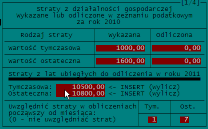 KSP wersja 11.03.009 (standard) Str.49 4.6 Osobiste dane podatkowe.