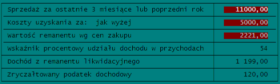 Str.50 KSP wersja 11.03.009 (standard) Uwaga: Kolejne dwa ekrany pozwalają wprowadzić straty z najmu. Obowiązują przy tym identyczne reguły jak w omówionych wyŝej stratach z działalności gospodarczej.