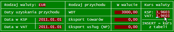 Str.70 KSP wersja 11.03.009 (standard) 5.4 Prezenty małej wartości. Kolejne rekordy z wręczonymi prezentami dopisujemy do tabeli wręczonych prezentów klawiszem INSERT.