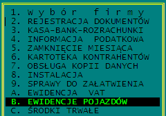 KSP wersja 11.03.009 (standard) Str.85 8.4 Ewidencja przebiegu pojazdów.