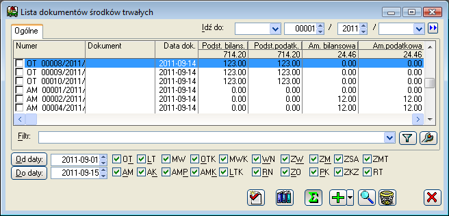 Generacja przeszacowania Aby dokonać generacji, należy: nacisnąć przycisk: [Rozwija menu dostępnych opcji], znajdujący się obok ikony: [Generowanie dokumentów], z rozwiniętego menu, wybrać opcję: