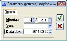 Dodatkowo, na zakładce: Atrybuty istnieje możliwość opisania danego dokumentu za pomocą dodatkowych atrybutów zdefiniowanych wcześniej w module: Administrator.