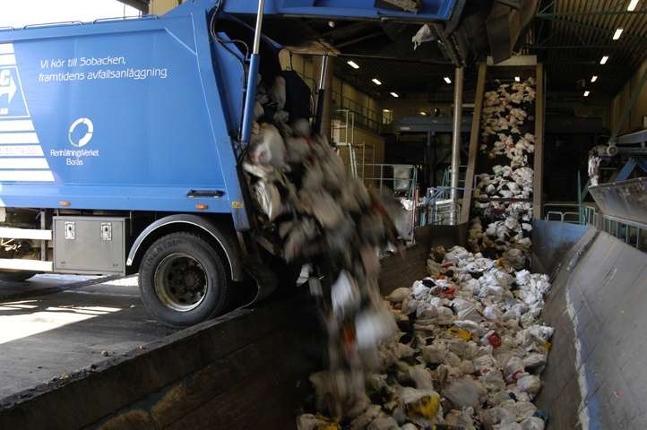 Borås, Sweden Stałe odpady organiczne z gospodarstw