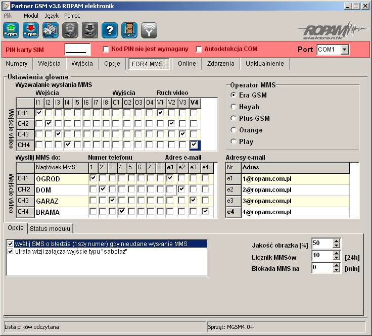 - Instrukcja instalacji i obsługi: MGSM 4.0+/MGSM 4.0-PS+ v.