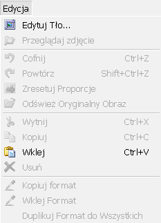 Ogólny zarys edytora Nasz Album 2 Plik tu znajdują się podstawowe opcje, które umożliwiają rozpoczęcie nowego projektu, otwieranie już istniejącego pliku lub zachowanie naszej pracy.