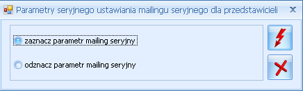 Rys. Parametry seryjnego ustawienia statusów kontrahentów Dodaj/ usuń atrybut opcja Dodaj atrybut umożliwia dopisanie atrybutu wraz z uzupełnioną wartością na zakładkę Atrybuty na kartach wszystkich