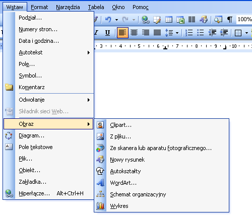 wyglądad profesjonalnie i elegancko w dokumentach dowolnego typu w artykułach, biuletynach czy wizytówkach. WSTAWIANIE OBRAZÓW 1.
