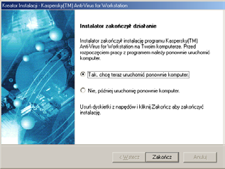 KASPERSKY ANTI-VIRUS Informacje o dystrybutorze bieżącej wersji (firma, adresy, numery telefonów) Informacje o pomocy technicznej (kto jej udziela i jak ją uzyskać) Data wydania produktu Nazwa i