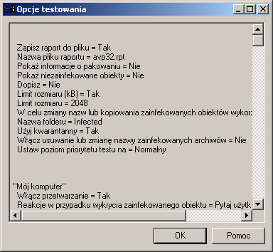 KASPERSKY AV SCANNER Rysunek 25. Okno Opcje testowania 3.5. Wyszukiwanie i usuwanie wirusów 3.5.1.