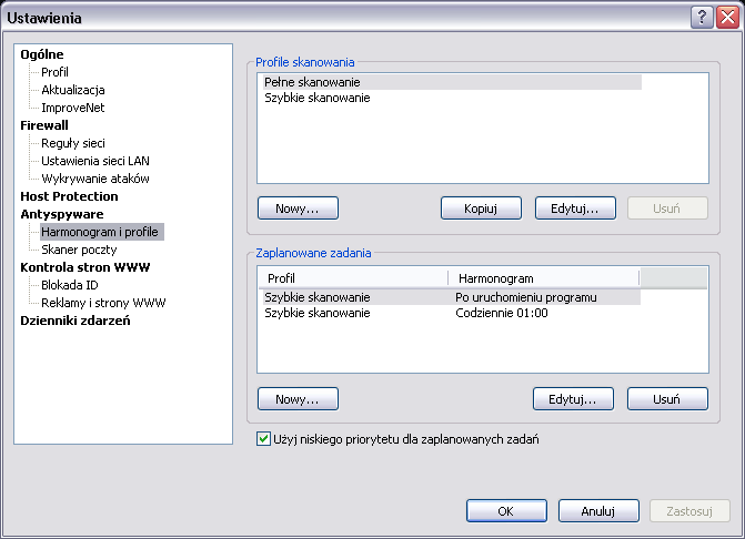 KaŜdy obiekt w kwarantannie tj. spyware, moŝe zostać przywrócony z kwarantanny. Aby przywrócić obiekt, naciśnij link Przywróć. (Wpisy rejestru oraz pliki INI zostaną przywrócone automatycznie).